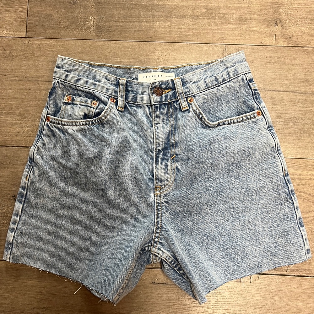 Top shop denim shorts